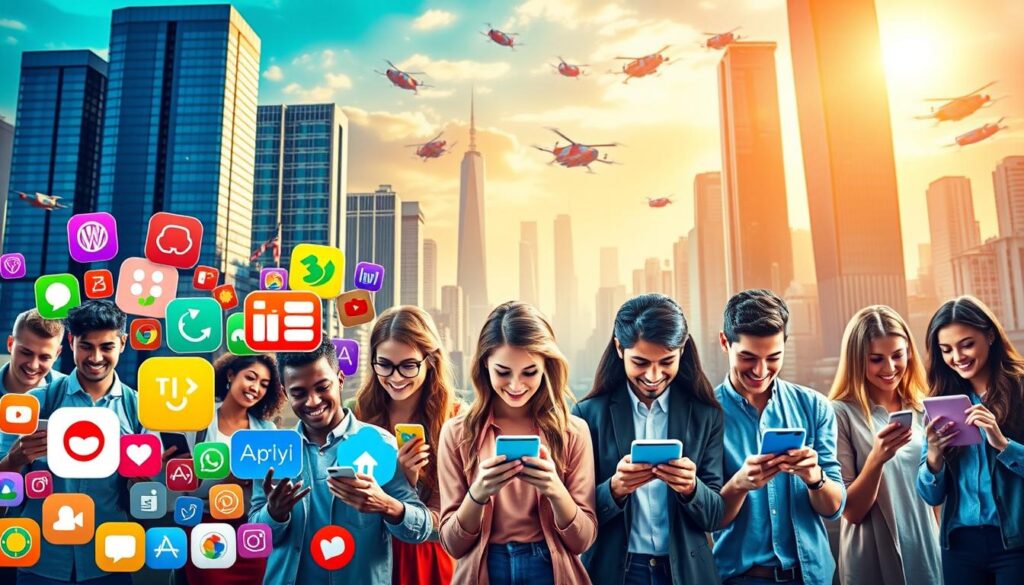A vibrant and visually striking image of the "20 Best Earning App For Students – Make Money While Studying 2025". The foreground features a collage of popular mobile app icons, each representing a different earning opportunity for students in the year 2025. The middle ground showcases a diverse array of students, from various backgrounds, using their smartphones to access these apps, their faces alight with enthusiasm. The background is a futuristic cityscape, with skyscrapers and hovering vehicles, conveying a sense of technological advancement and opportunity. The lighting is warm and inviting, creating a positive and empowering atmosphere. The overall composition is dynamic and eye-catching, drawing the viewer's attention to the wealth of earning potential available to students through these cutting-edge mobile applications. A vibrant and visually striking image of the "20 Best Earning App For Students – Make Money While Studying 2025". The foreground features a collage of popular mobile app icons, each representing a different earning opportunity for students in the year 2025. The middle ground showcases a diverse array of students, from various backgrounds, using their smartphones to access these apps, their faces alight with enthusiasm. The background is a futuristic cityscape, with skyscrapers and hovering vehicles, conveying a sense of technological advancement and opportunity. The lighting is warm and inviting, creating a positive and empowering atmosphere. The overall composition is dynamic and eye-catching, drawing the viewer's attention to the wealth of earning potential available to students through these cutting-edge mobile applications.