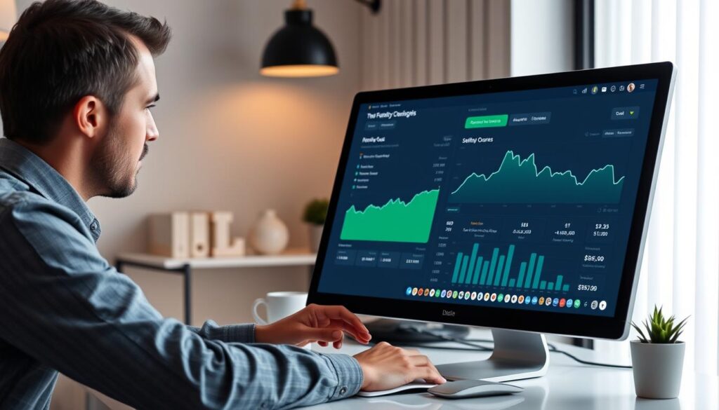 Person creating and selling digital products online